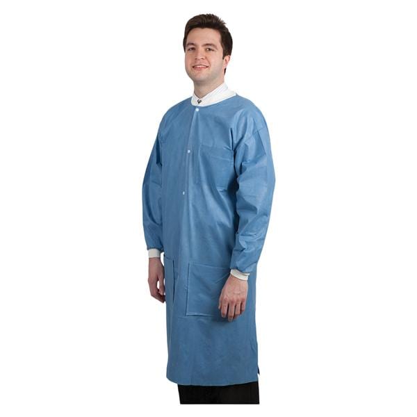 Maxi-Gard Protective Lab Coat SMS X-Large Ceil Blue 10/Pk