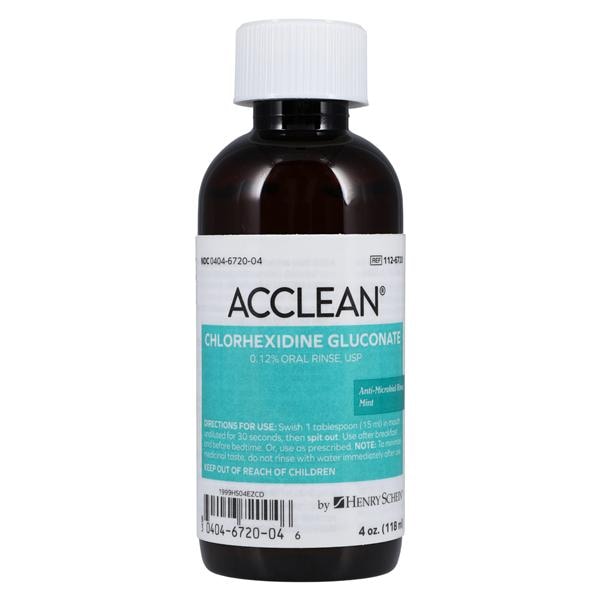 Acclean Oral Rinse 4 oz Mint 4oz/Bt