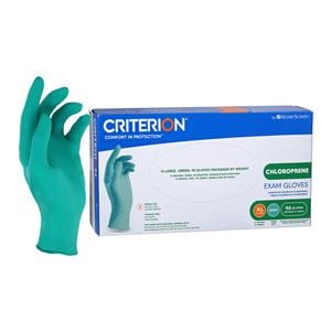 Criterion Chloroprene Exam Gloves X-Large Standard Green Non-Sterile, 10 BX/CA