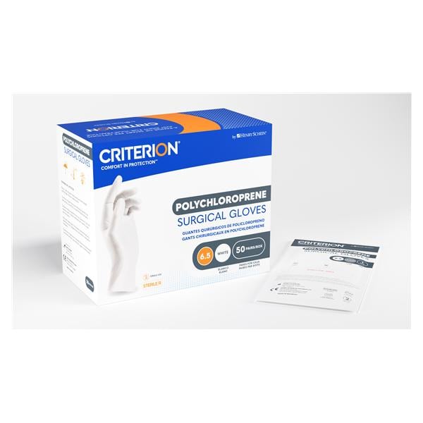 Criterion Polychloroprene Surgical Gloves 5.5 Extended White