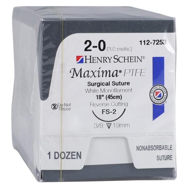 MAXIMA HSI Suture 2-0 18" Polytetrafluoroethylene FS-2 Violet 12/Bx