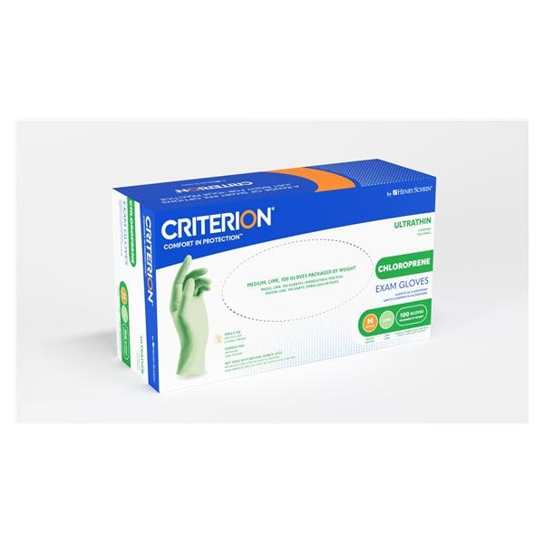 Criterion Ultrathin Chloroprene Exam Gloves X-Small Standard Lime Non-Sterile