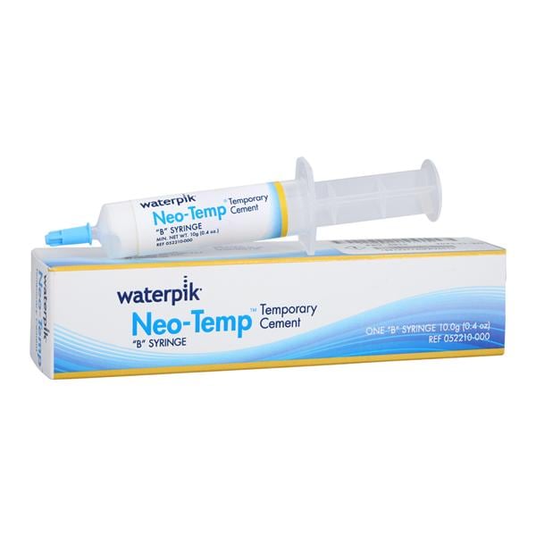 Waterpik Neo-Temp Zinc-Oxide Non-Eugenol Luting Cement B 10 Gm Syr Rfl 10gm/Ea