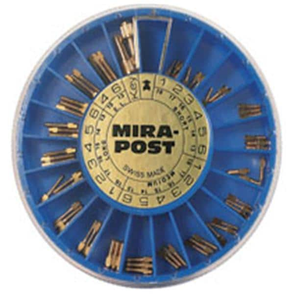 MiraPost Screw Posts Gold Plated Short S1 0.9 mm 12/Pk