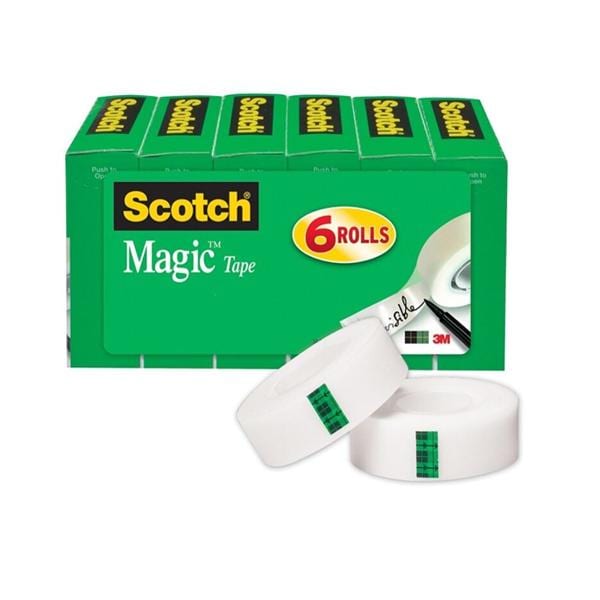 Scotch Magic 810 Clear Tape 3/4 in x 1296 in 6/Pack 6/Pk