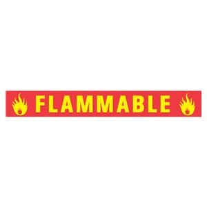 Hazard Tape Flammable Red/Yellow 1/2x500" 500/Rl