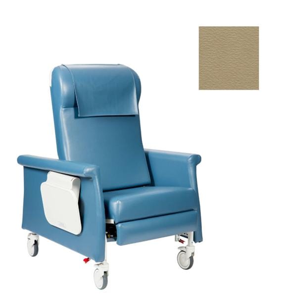 Elite CareCliner Clinical Recliner Vinyl 450lb Capacity Taupe Ea