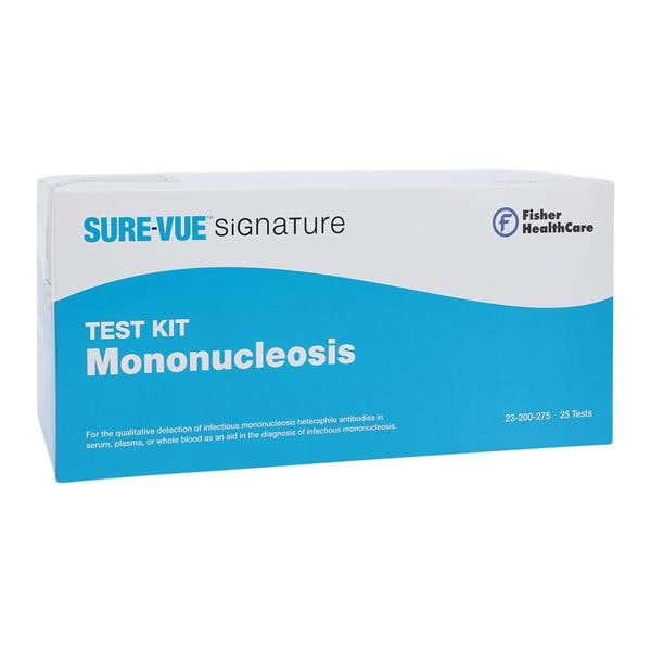 Sure-Vue Signature Mononucleosis Test Kit CLIA Wvd f/ WB/Mod f/ Srm & Plsm 25/Pk