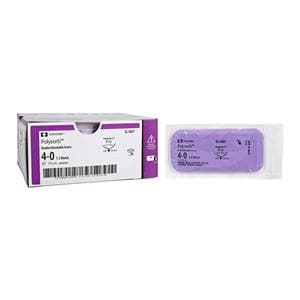 Polysorb Suture 4-0 30" Polyester Braid P-12 Undyed 36/Ca