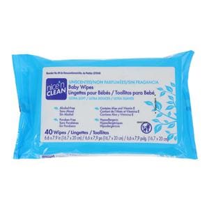 Nice N Clean Baby Wipes Alchl/PrbnFr Wt Alo/VitE/Chamomile Unscntd LF 7.9x6.6