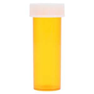 Medicine Vial Plastic 6 Dram Amber Reusable Non-Sterile 600/Ca