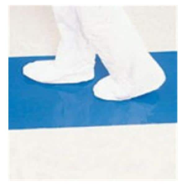 Tacky Mat Adhesive Mat For Hard Surface Polyethylene Blue 18x36" 4/Ca