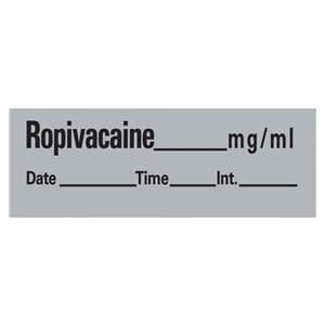 Anesthesia Tape DTI Ropivacaine mg/mL 333/Rl Gray 1/2x500" 1/Rl