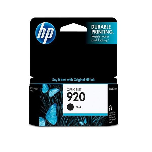 HP 920 Black Original Ink Cartridge (CD971AN) Ea