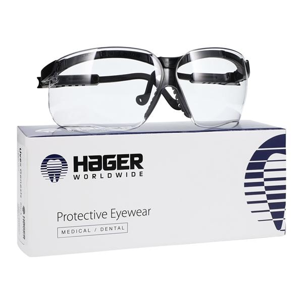 Glasses Safety Uvex Genesis Dual Lens Clear Lens / Black Frame Ea