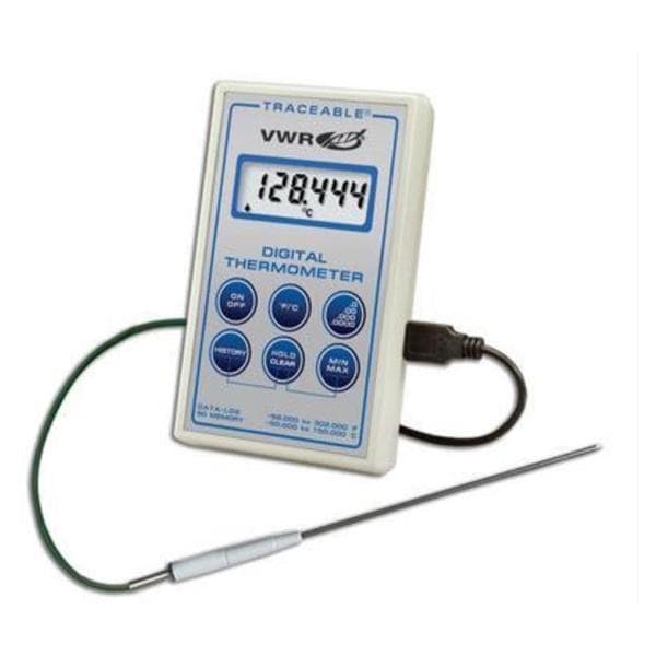 Traceable Laboratory Thermometer ABS Plastic -40 to 150C Ea