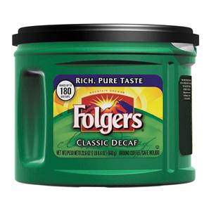 Folgers Decaf Coffee 22.6 Oz 6/Pk