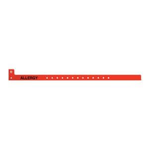 Sentry SuperBand Alert Wristband Polyester Red Adult/Pediatric 500/Bx