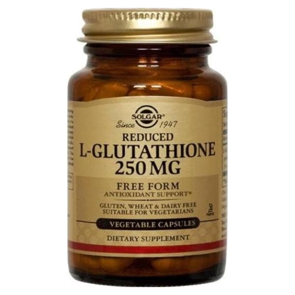 L-Glutathione Adult Supplement Vegicaps Vegetarian/Kosher 250mg 60/Bt