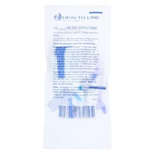 Healthline IV Administration Set Needleless 103" 10 Drops/mL 22.2mL 50/Bx