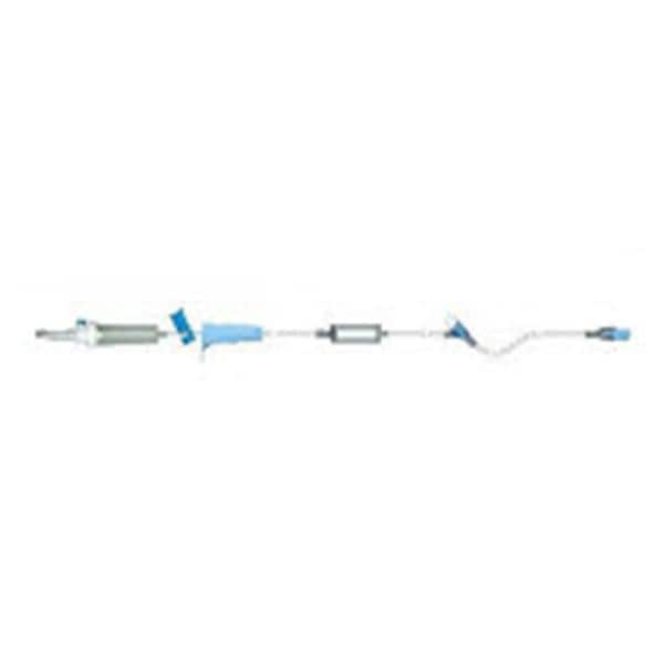 IV Administration Set Needleless Y-Injection Site: 11" 100" 10Drp 25.6mL 50/Bx