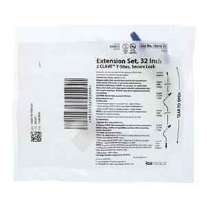 Lifeshield IV Extension Set 32" Twin-Site 2Y-Inj St M/F Adptr Grav 48/Ca