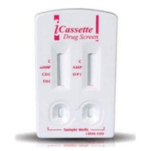 iCassette Drug Screen Test Kit CLIA Waived 25/Bx