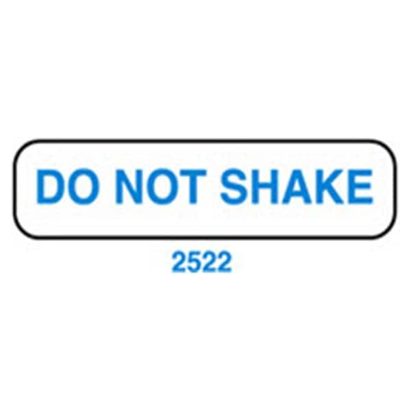 Label Do Not Shake White/Blue 1-5/8x3/8" 1000/Rl