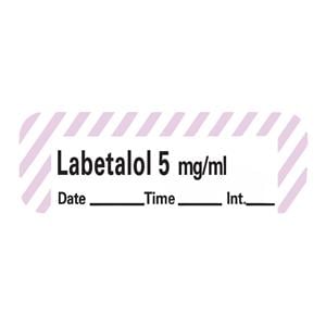 Anesthesia Label DTI Labetalol 5mg/mL White/Violet 1-1/2x1/2" 600/Rl