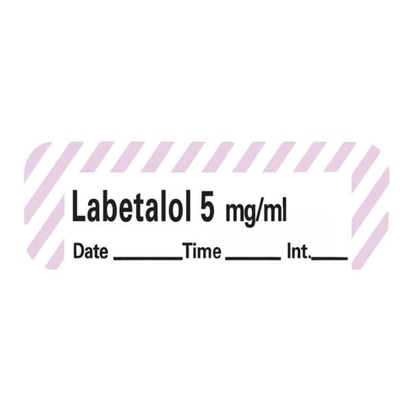 Anesthesia Label DTI Labetalol 5mg/mL White/Violet 1-1/2x1/2" 600/Rl