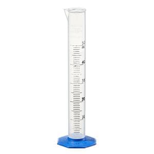 Nalgene Graduated Cylinder Polypropylene Clear 50mL Ea