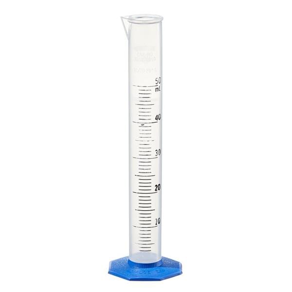 Nalgene Graduated Cylinder Polypropylene Clear 50mL Ea