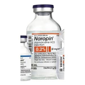 Naropin Injection 2mg/mL 2mg/mL Preservative Free SDV 100mL 12/Pk