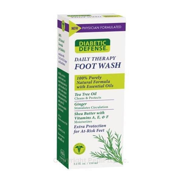 Diabetic Defense Wash Foot 5oz Ea