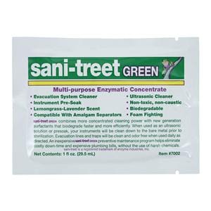 Sani-Treet Green Cleaner Enzymatic Liquid Unit Dose 50/Bx, 12 BX/CA