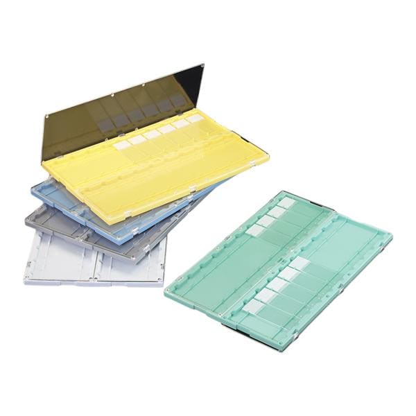 SlideFolder Microscope Slide Storage Folder Green 20 Position 10/Ca