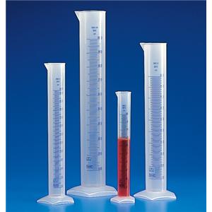 Graduated Cylinder Polypropylene Clear 50mL Ea