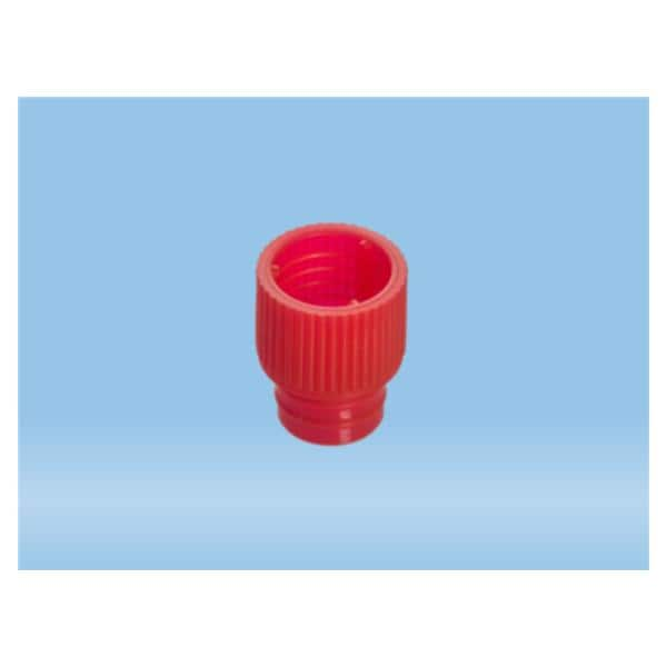 Push Tube Cap LDPE Red 1000/Pk