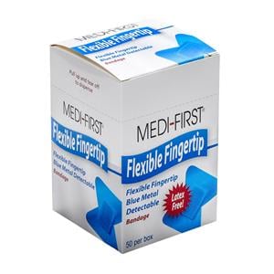 Medi-First Metal Detectable Bandage Woven Fabric 1-3/4x2" Blue Sterile 50/Bx