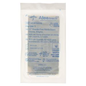 Aloetouch Nitrile Exam Gloves Large Green Sterile