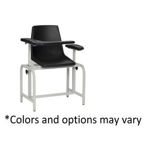 Blood Draw Chair Black Steel 300lb Capacity Ea