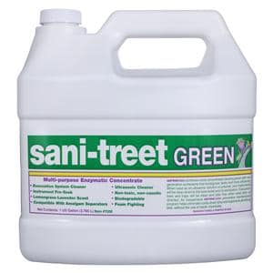 Sani-Treet Green Cleaner Enzymatic Concentrated Liquid 1 Gallon Bt, 4 BT/CA