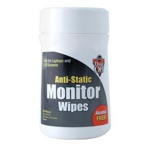 Dust Off Antistatic Monitor Wipes 80/Pack 80/Pk