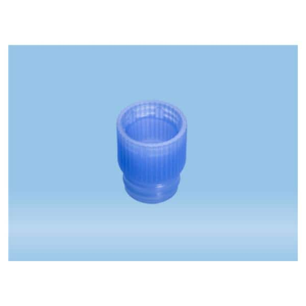 Push Tube Cap LDPE Blue 1000/Pk