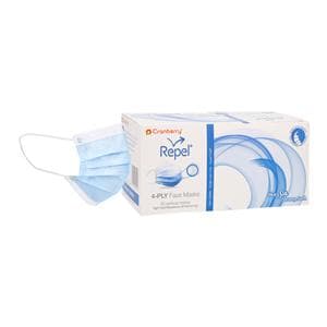 Repel Procedure Mask ASTM Level 3 Sapphire Adult 50/Bx