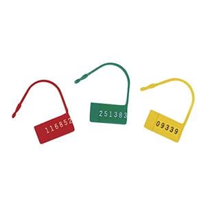 Safety Control Numbered Seal Green 100/PK