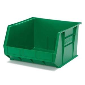 Organizer Bin Polypropylene Green 16-1/2x18x11" Ea