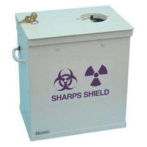 Sharps Shield 9.19x15-1/4x13.31" Steel/Lead For 039-387 Containers Ea