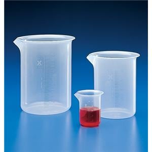 Griffin Beaker Polypropylene 100mL Round Flat Bottom 12/case