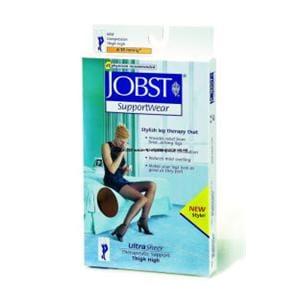 Jobst Ultrasheer SupportWear Compression Stocking Thigh High Medium Silky Beige